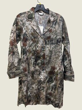 Zimmerli Winter Florals Sleepshirt Long Sleeve Size Small-New With Tags!